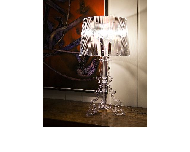 Lampada Da Tavolo Bourgie Cristallo Con Dimmer Kartell 186128 906g9070b4