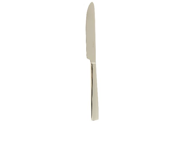 Table knife flat champagne steel