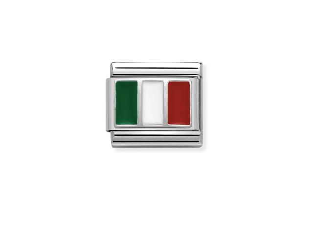 Italy composable steel silver and enamel