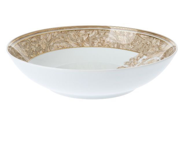 Soup plate barocco beige porcelain