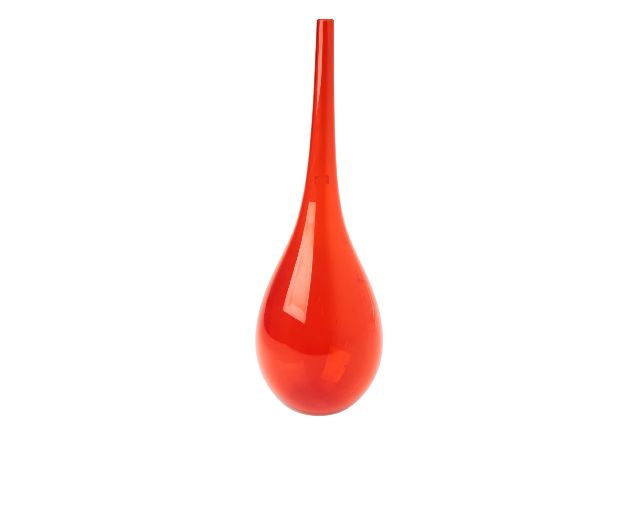 Vaso bolle vetro di murano arancio