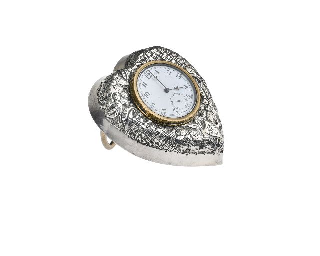 Orologio Da Tavolo Argento Birmingham Gb 1902 1903 Selezione Zanolli 135145 V830017