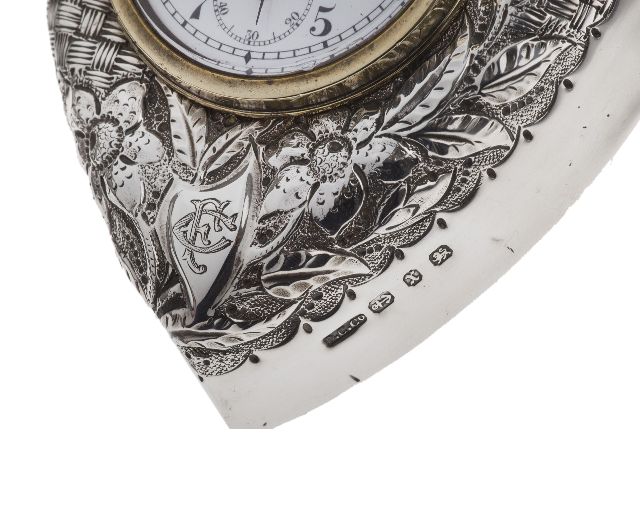 Orologio Da Tavolo Argento Birmingham Gb 1902 1903 Selezione Zanolli 135145 V830017