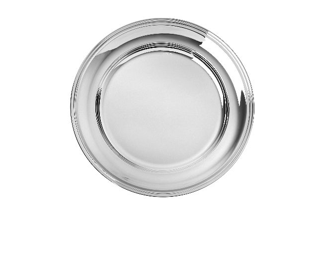 Piatto silver plated in stile inglese