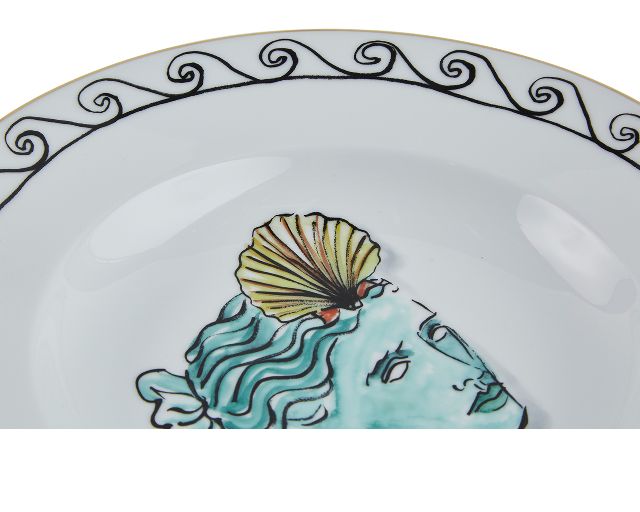 Soup Plate Il Viaggio Di Nettuno Porcelain White Richard Ginori 161833 F00400pt2100245b38