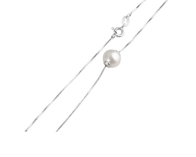 Necklace silver and fresh water pearl pendant