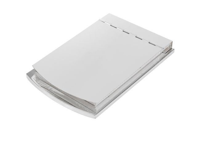 Block notes silver plated