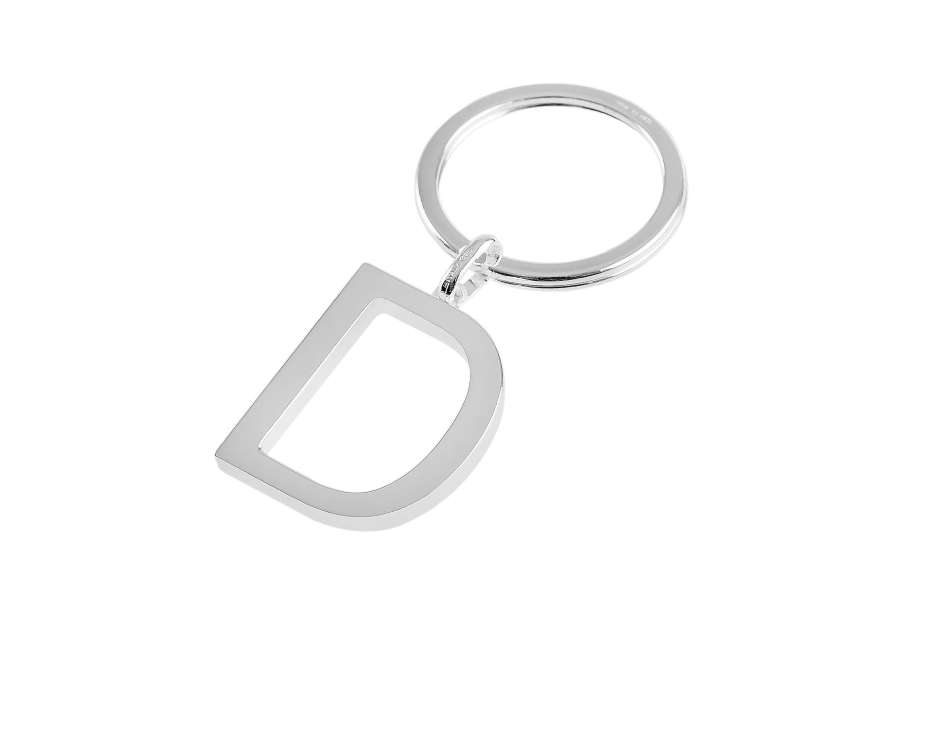 Keychain Silver D Letter Selezione Zanolli 10948 2vpcd