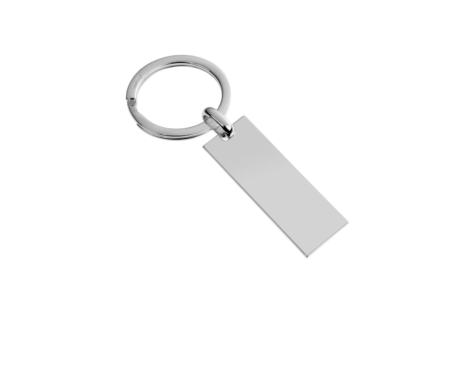Portachiavi Argento Con Piastrina Rettangolare Selezione Zanolli 136616 834pc636
