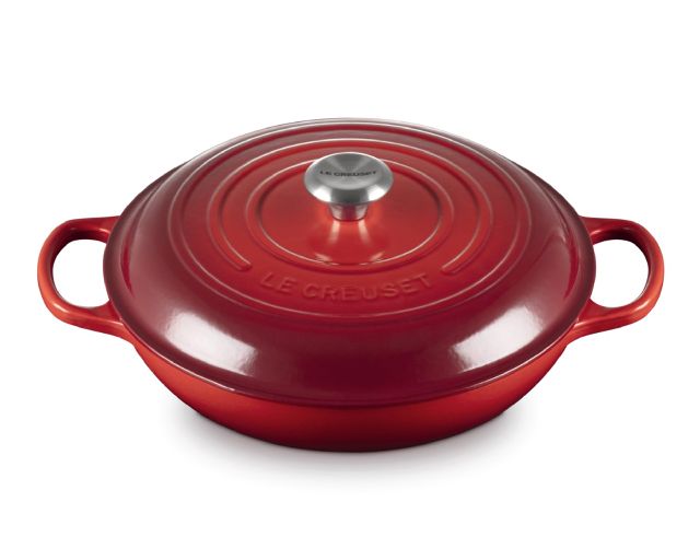 Tegame Rotondo Basso Evolution Ghisa Ciliegia Le Creuset