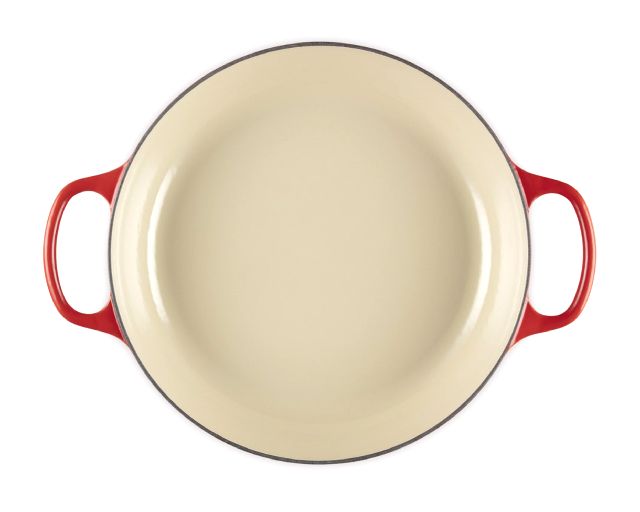 Tegame Rotondo Basso Evolution Ghisa Ciliegia Le Creuset