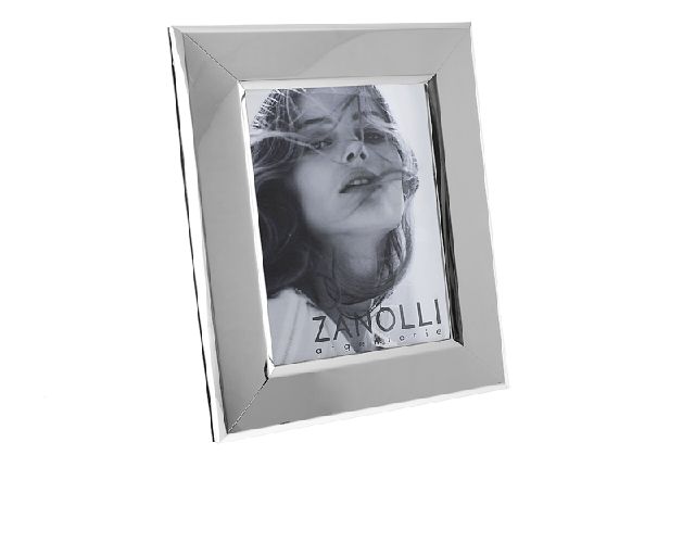 Cornice argento a fascia liscia