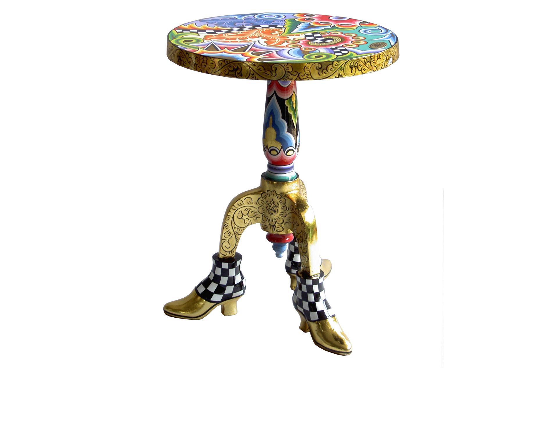 Tavolino Side Table Dipinto A Mano Toms Drag 145165 753td4003