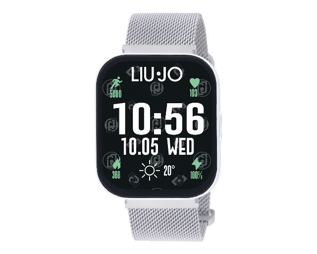 Smartwatch donna voice curved silver