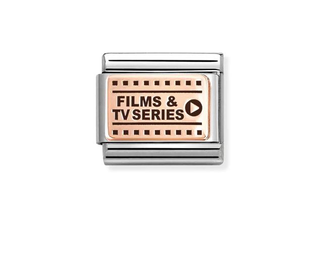 Films and tv series composable acciaio e oro rosa
