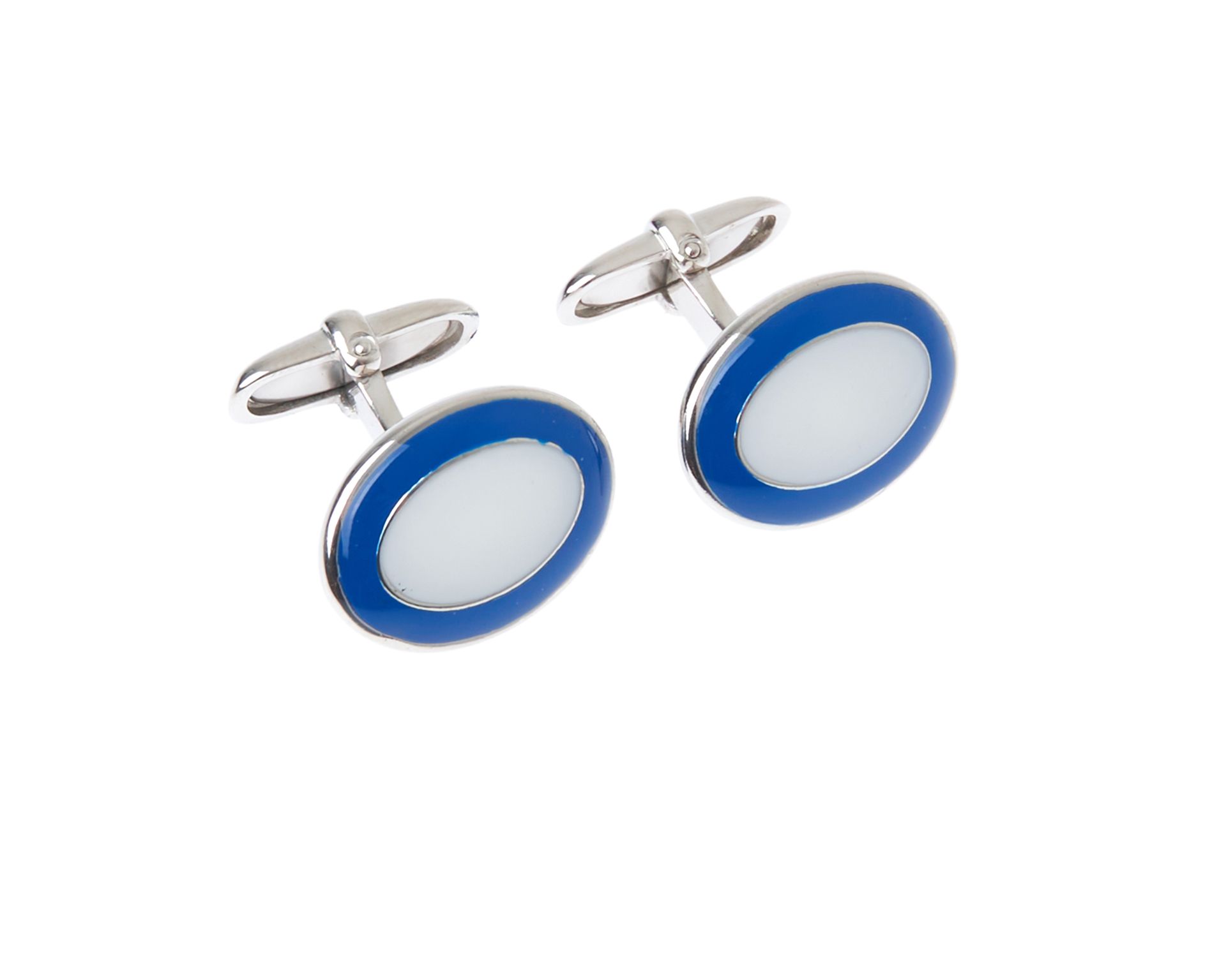 Gemelli Argento E Smalto Blu Bianco Selezione Zanolli 177587 834ge665bb