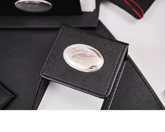 Set Ufficio Argento Bilaminato 5 Pezzi Nero Selezione Zanolli