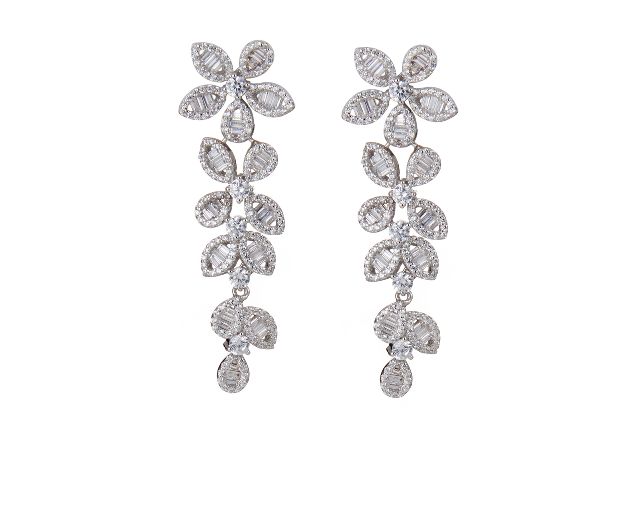 Orecchini luce argento con cubic zirconia