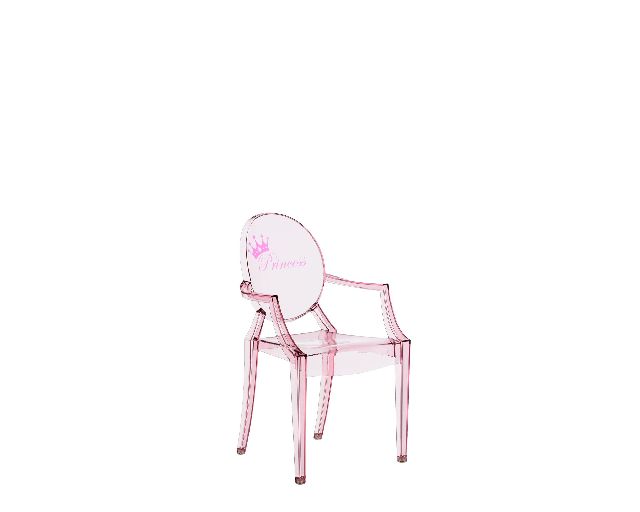 Sedia Lou Lou Ghost Rosa Principessa Kartell