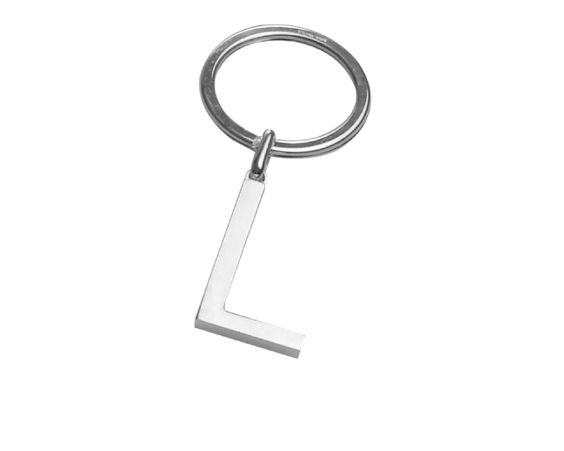 Keychain Silver L Letter Selezione Zanolli 10957 2vpcl