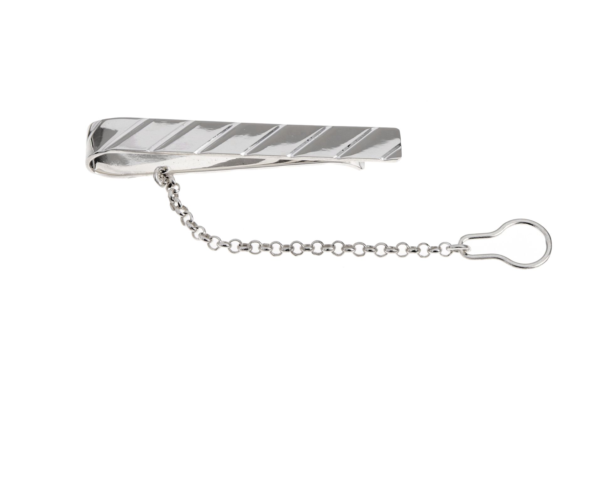 Fermacravatta Argento Rigato Selezione Zanolli 152730 925fc002