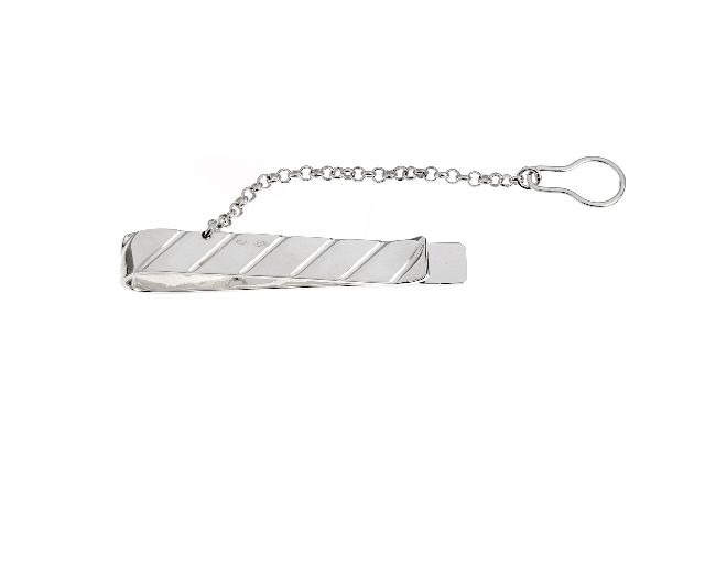 Fermacravatta Argento Rigato Selezione Zanolli 152730 925fc002