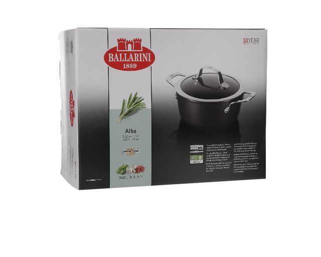 Casserole Alba With Two Handles And Lid Ballarini 153303 7449y2ld20