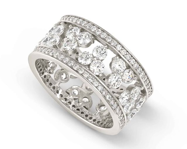 Anello life bouquet argento con pietre cubic zirconia