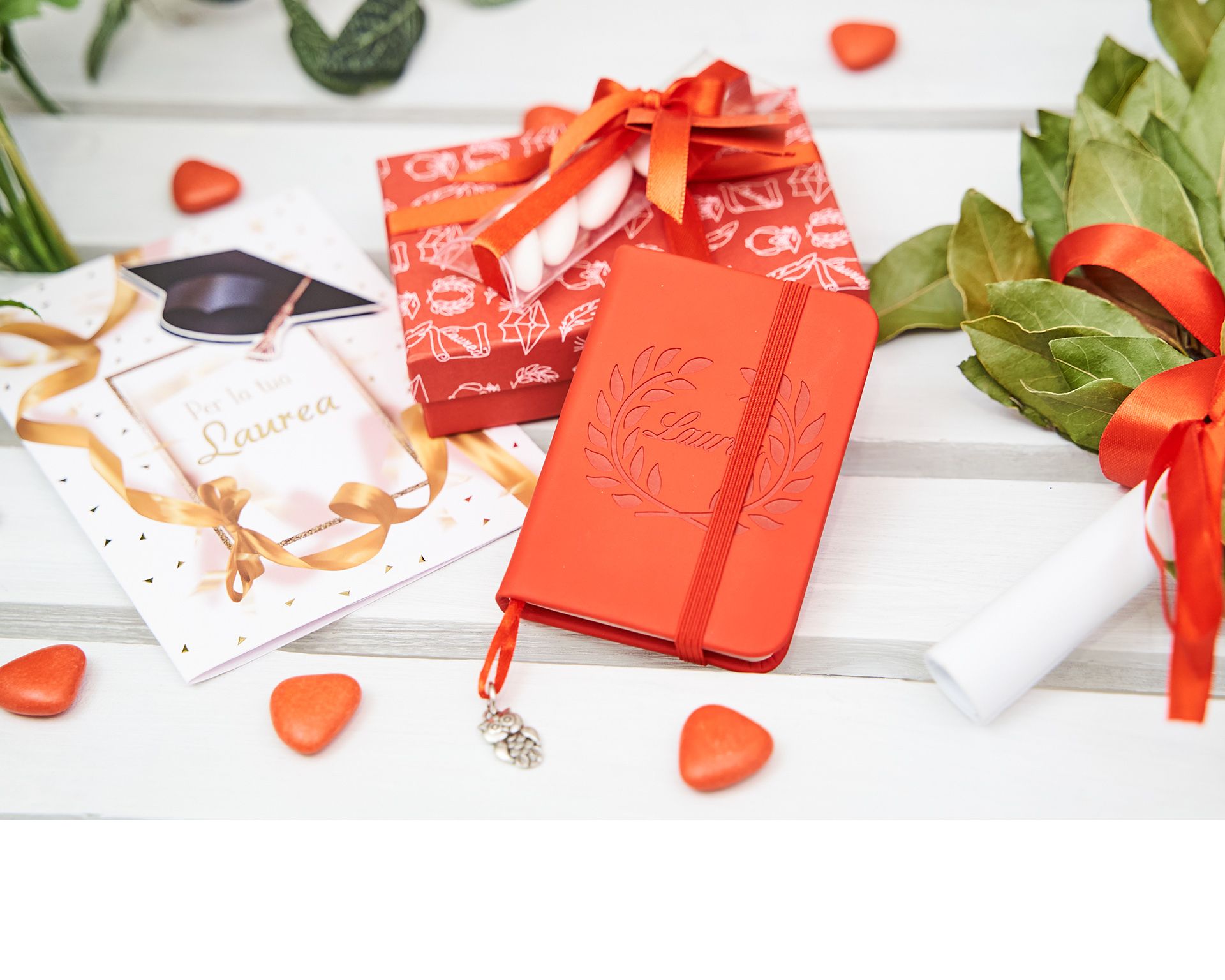 Block Notes With Owl Pendant Box And Sugared Almonds Selezione Zanolli 170216 912mz21403hx