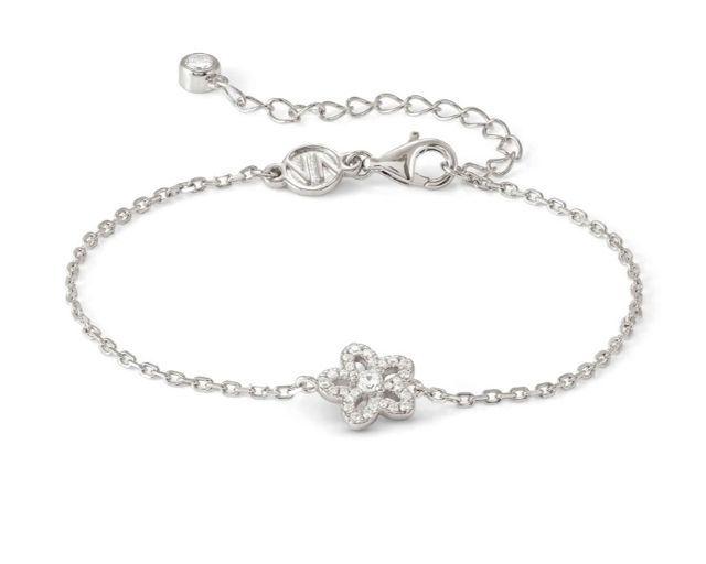 Bracciale sweet madame argento fiore bianco