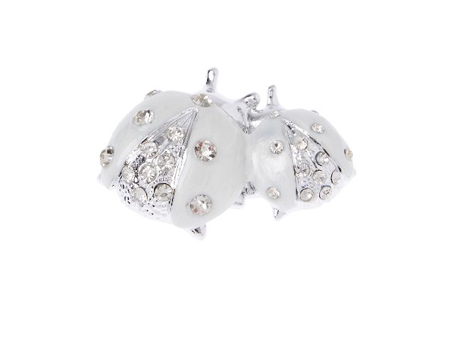Ladybugs White With Crystals Selezione Zanolli 171003 592215403bi