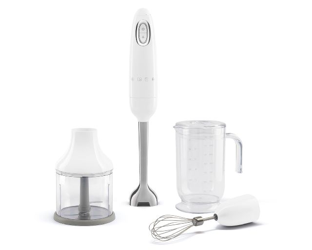 Frullatore ad immersione con accessori bianco