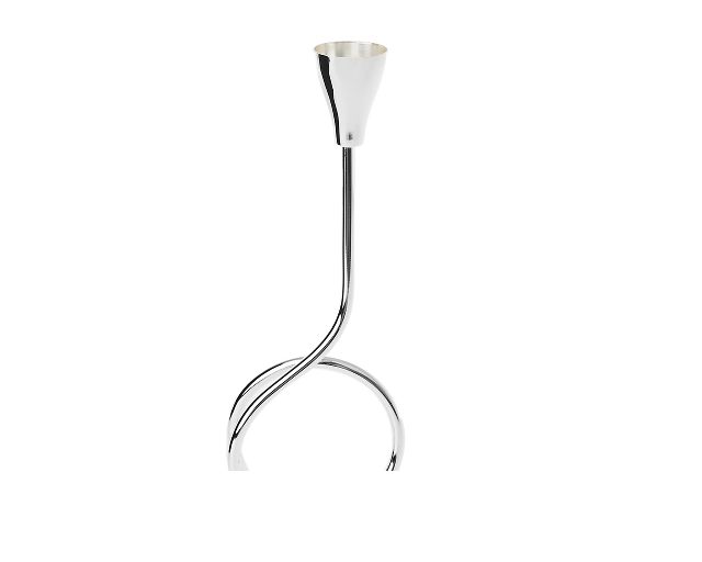 Candlestick Silver Plated With One Flame Selezione Zanolli 169484 519s12890