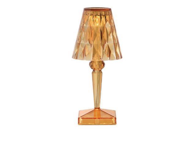 Lampada battery arancio pastello