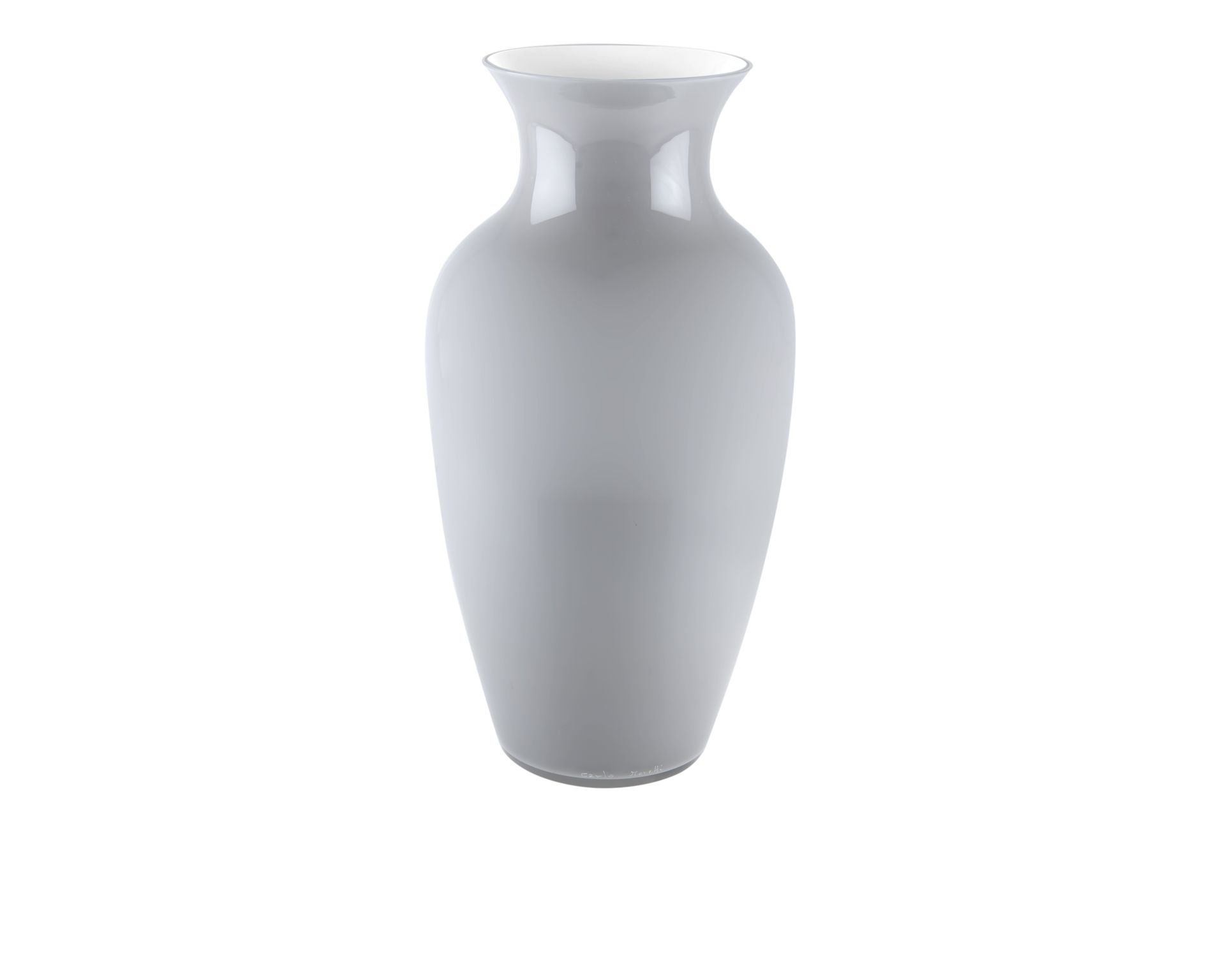 Vase I Cinesi Murano Glass Dandy Grey White Carlo Moretti 40006 6771975gl