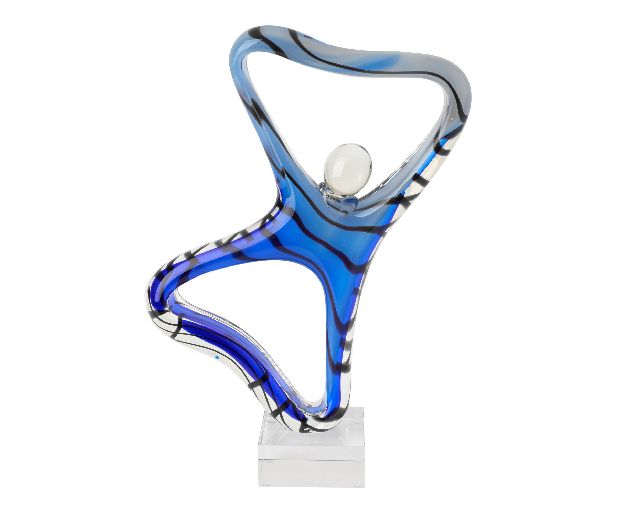 Trophy in blown glass