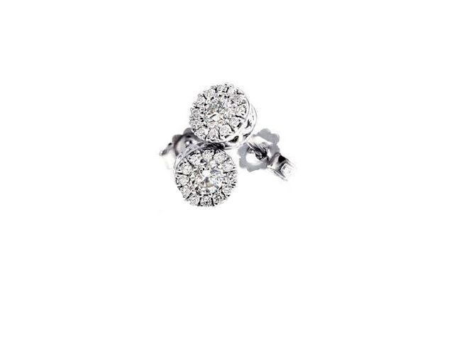 Orecchini oro 750‰ con diamanti