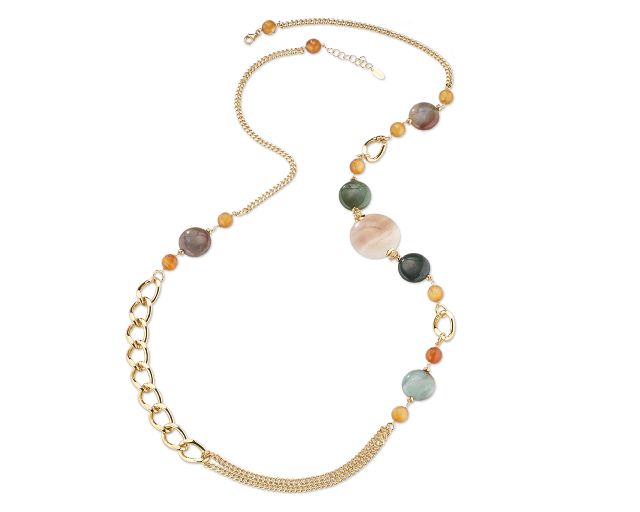 Necklace florence brass