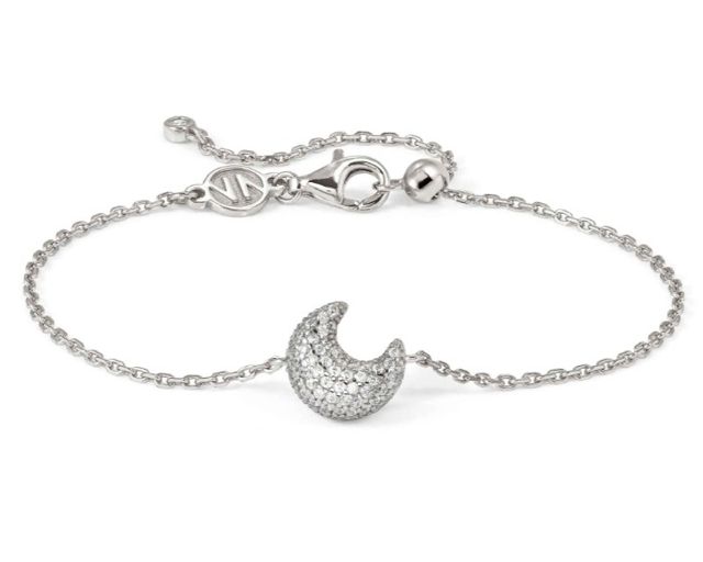 Bracciale life poetry argento luna con pavè di zirconi