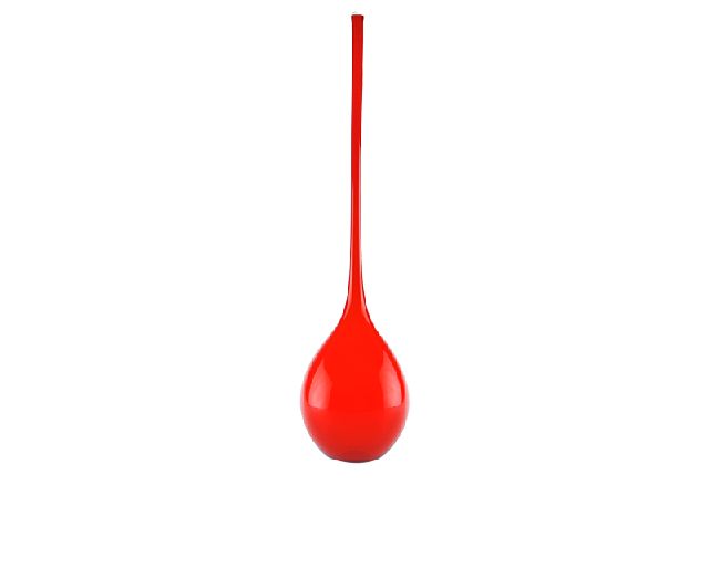 Vaso bolle vetro di murano rosso