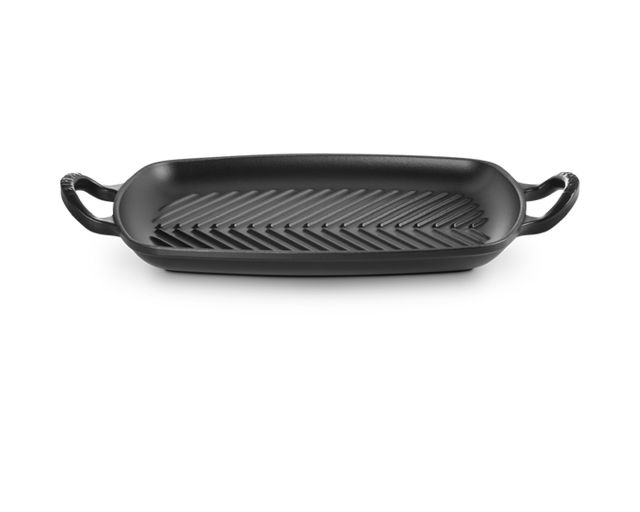 Rectangular grill evolution cast iron matt black