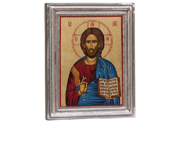 Cristo pantocratore argento