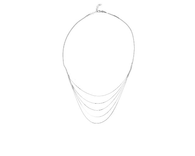 Collana Argento A Maglia Quadra Con Multifilo Centrale Selezione Zanolli 186223 611cl00412