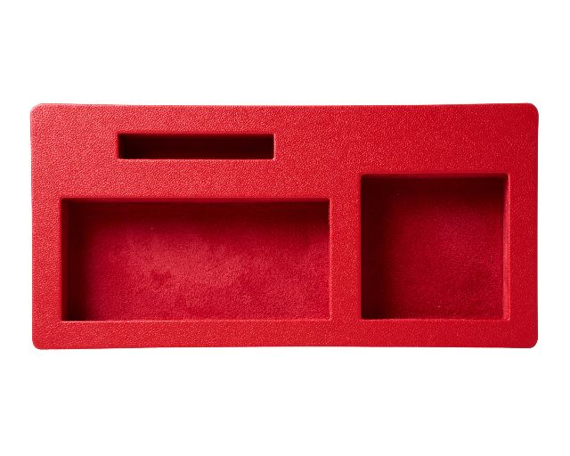 Organizer in ecopelle rosso