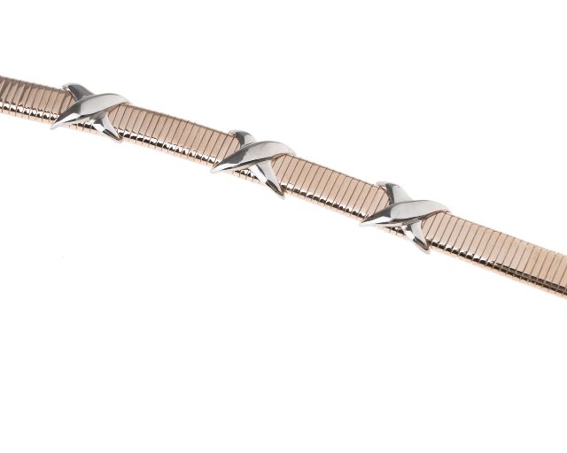 Bracelet Silver Tubogas With Rhodium Inlays Selezione Zanolli 164646 834b1841rrh