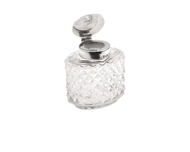 Inkwell Silver Sheffield Gb 1902 1903 Selezione Zanolli 155416 V781339