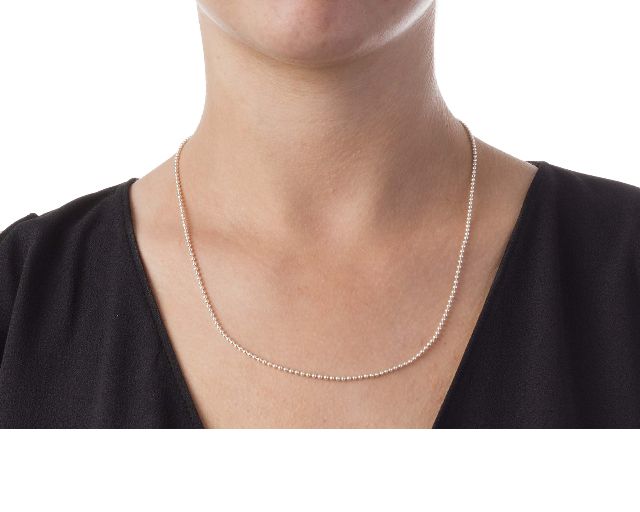 Balls necklace silver