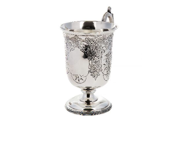 Mug argento 150 grammi birmingham (gb) 1867-1868