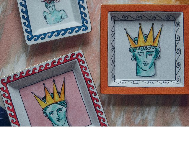 Valet Tray Il Viaggio Di Nettuno Porcelain Rock Orange Richard Ginori 161778 F01702g68360245b36