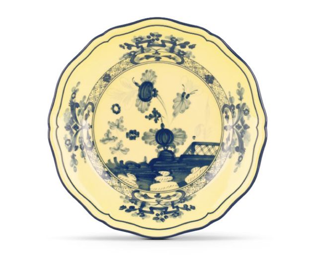Piatto pane oriente italiano citrino porcellana